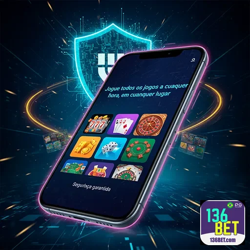 Imagem da interface do aplicativo 136bet mostrando opções de apostas e promoções do site 136bet.